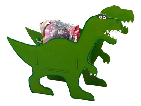 Dulcero Dinosaurio Rex Mdf Cumpleaños Fiesta Mylin 22cm 12pz | Envío gratis