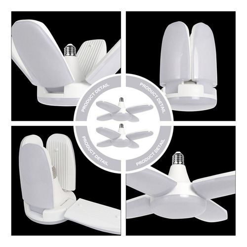 Luces De Garaje Led Plegables Deformables De 6500 K Con Torn