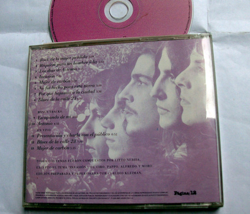 Los Gatos Rock De La Mujer Perdida / Pappo Nebbia Cd Impec. (Usado)