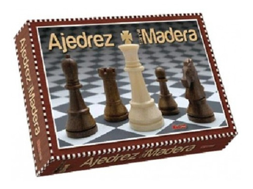 Ajedrez Juego De Mesa Simil Madera Nupro Estrategia