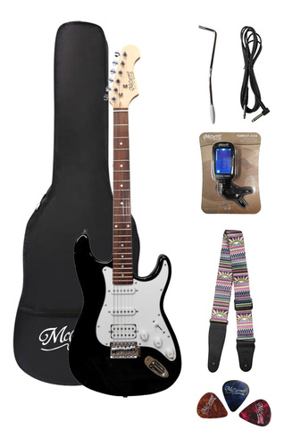 Guitarra Electrica Con Accesorios Mccartney St-2-bk Negra