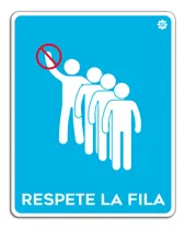 Comprar Señalamiento Respete La Fila Informativos Letrero 40x50