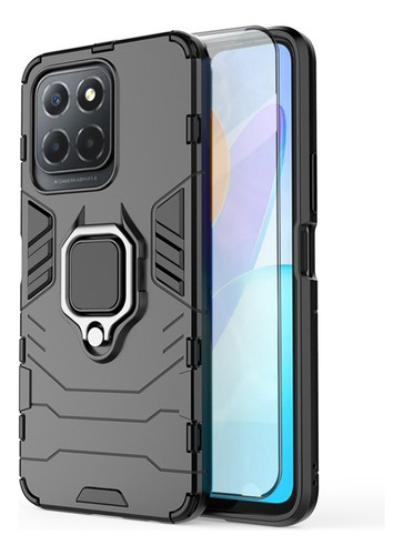 Capa Para Honor X6s X6 Multifuncional Com Vidro Filme E Anel
