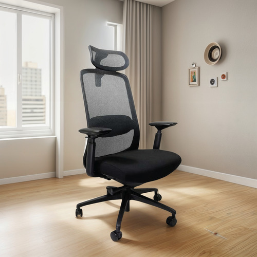 Silla Ads Ejecutiva De Escritorio Londres Negro Cc Mesh