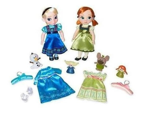 Frozen, Set De Muñecas Delujo Elsa & Anna, Disney Animator's