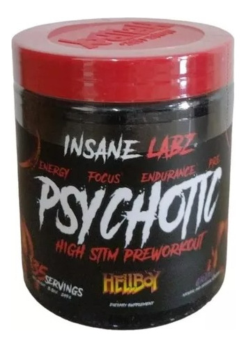 Insane Labz Psychotic Hellboy  Oxido Nítrico Pre Entreno