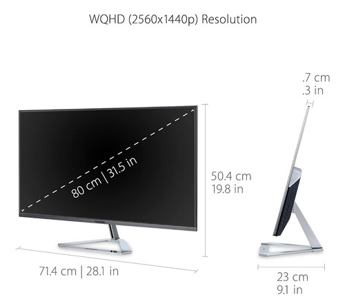 Viewsonic Vx3276-2k-mhd Monitor De 32 Pulgadas Ips 1440p ...