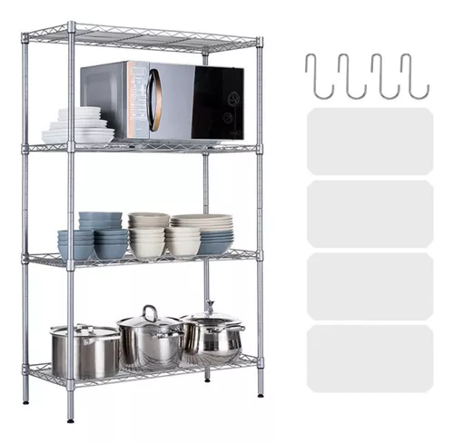 Estante de especias apilable para Cocina y baño, organizador de estante de  Metal, bandeja de almacenamiento, encimera, escritorio, despensa