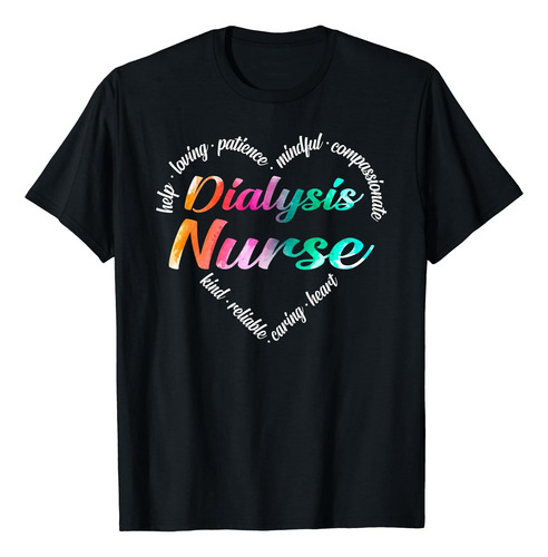 Diálisis Enfermera Corazón Palabra Nube Acuarela Arco Iris C