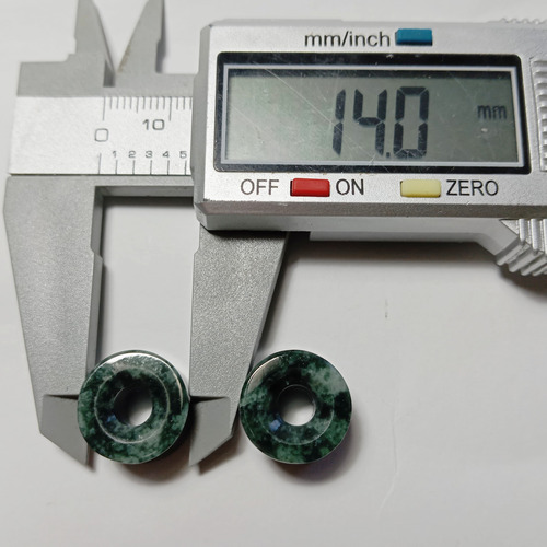 Par De Expansores De Jade Guatemala Con Perforación 14mm