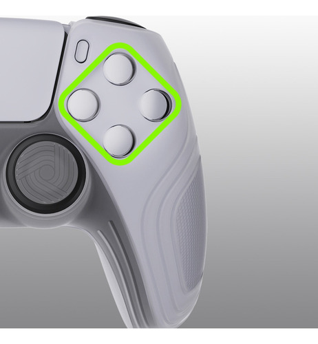 Funda De Silicona Edición Samurai Protectora Para Ps5 Mando Color Blanco Claro