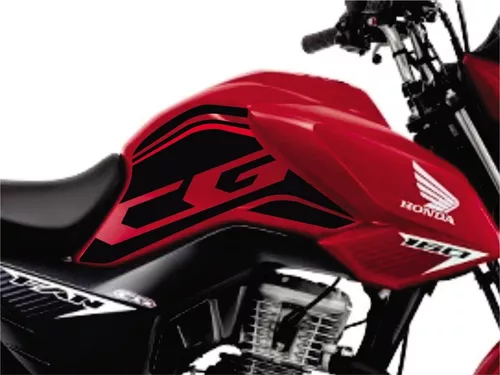 Adesivos Moto Honda Cg Fan 160 2018 2019 2020 Faixa Vermelho