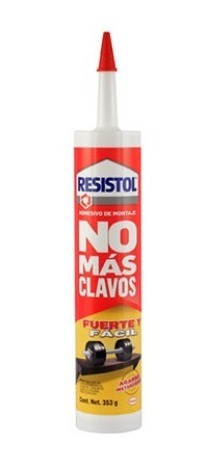 Resistol No Mas Clavos Cartucho 360 Gr Para Panel Decorativo