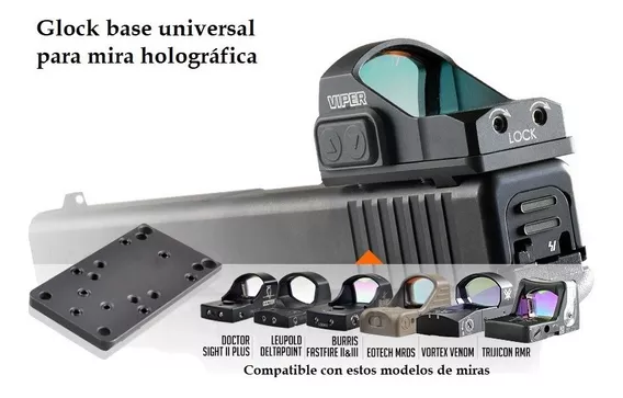 Base Montura Universal Glock Para Mira Holográfica