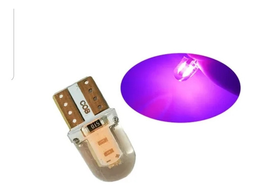 Lamparas Led T10 Rosado Violeta Cob Cambus ( X2 Unidades)