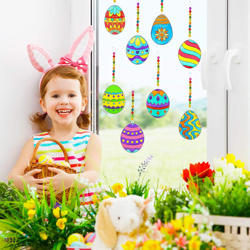 24 Juegos De Huevos De Pascua Atrapasueños Adornos Decoració