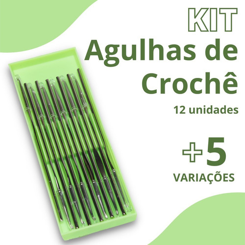 Kit Agulha 12 Peças 2,0mm Á 12mm