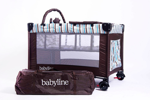 Cuna Practicuna Babyline Doble Altura + Cambiador + Juego