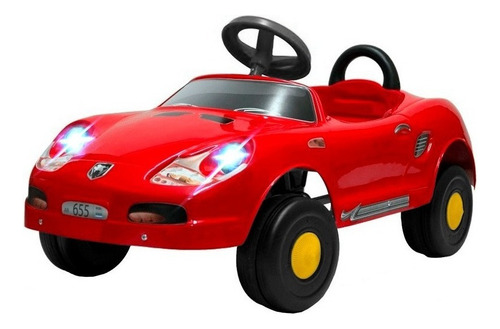 Karting A Pedal Infantil Tipo Porsche Auto Deportivo Con Luz