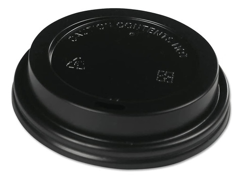 Tapa Negra Para Vaso De Café Desechable 10, 12, 16 1000 Pzs 