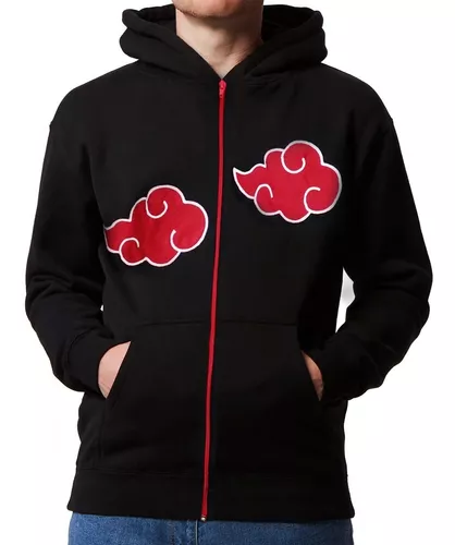 Blusa De Moletom Akatsuki Nuvem Narutoo Anime Desenho Casaco