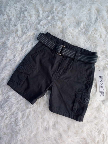 Short Con Cinturon Marca Ring Of Fire Niño Talla 4 Añosorig.