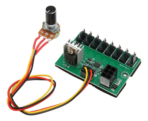 Cable Pwm Fan Hub Dc 12 V, 8 Vías, Controlador De Velocidad
