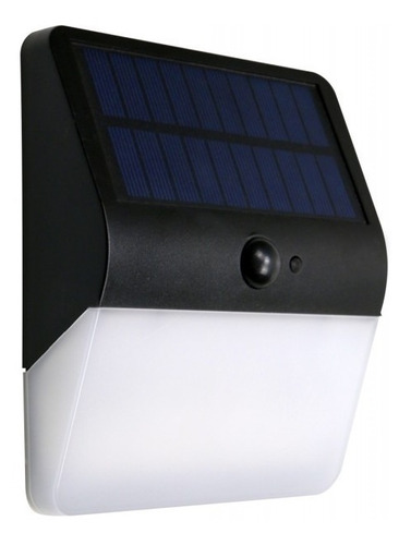 Foco Aplique Solar Con Sensor De Pared Exterior Luz Cálida