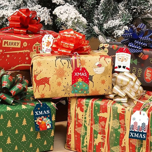 Aplicável A 12 Pcs Traje Moños Navideños Para Regalo