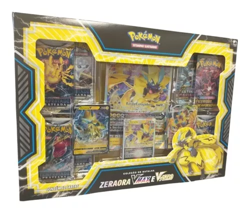 Box Pokémon Coleção De Batalhas Zeraora VMAX E V-ASTRO 