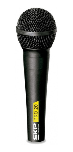 Microfone Dinâmico Profissional Skp Audio Cardióide Pro20