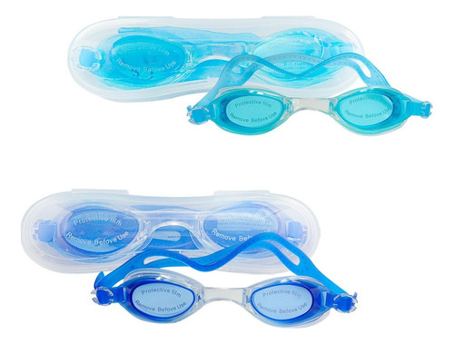 Óculos De Natação Com Estojo Plástico E Tampão De Ouvidos 