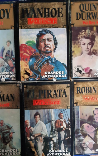 Set 6 Libros Walter Scott - Ivanhoe+robin Hood+talisman + (Usado)