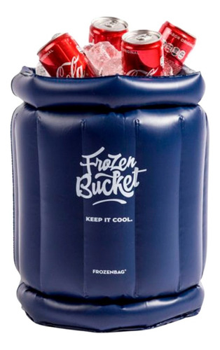 Imagen 1 de 3 de Hielera Inflable Frozen Bucket Mini Bebidas Botellas Latas