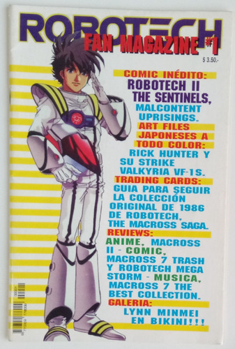 Cómic Robotech Fan Magazine # 1 The Sentinels Revista