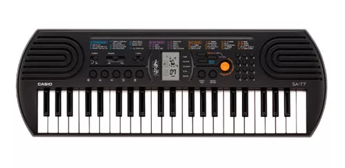 Teclado Musical Infantil Mini 44 Teclas Casio SA-77 Cinza