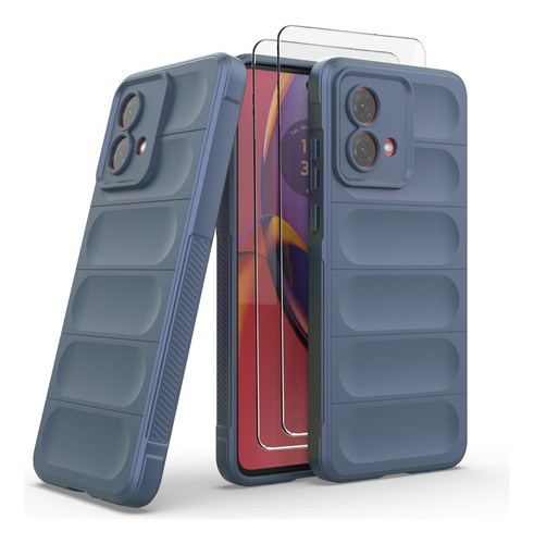 Funda Case Silicona Rudo Uso Para Moto G84 + 2 Mica