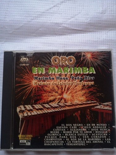 Oro En Marimba Hnos Peña Ríos Disco Compacto Original 