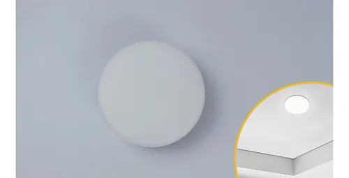 comprar Plafon Led Borda Infinita Embutir \u002F Sobrepor 18w Redondo Cor Branco Quente - 3000K 110V\u002F220V