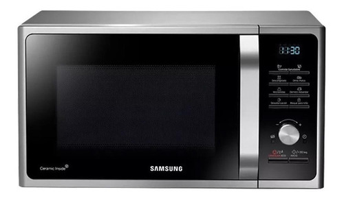 Microondas Samsung Mg28f3k3tas/bg 28 Lts Interior Ceramico