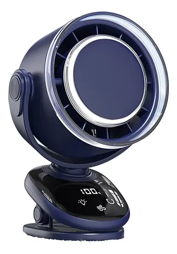 Desktop Fan 180 Degree Rotation Multifunctional Blue