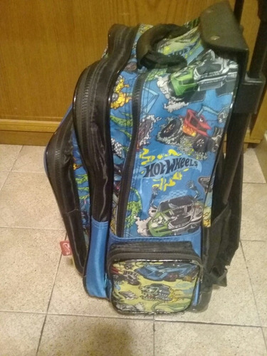 Mochila Escolar Hotwheels Carrito