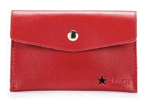 Monedero Carolina Herrera, Rojo 100% Cuero + Caja Dura