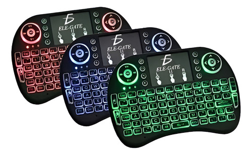 Mini Teclado Inalámbrico Iluminado Touchpad Integrado