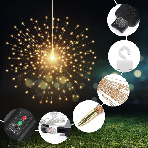 Lámpara Solar Para Ahumar, 150 Luces, Led, Enchufe En Tierra