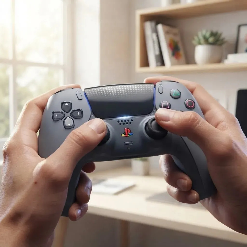 Controle Sem Fio Dualsense Edge Edição Limitada 30º Aniversário PS5 Cinza