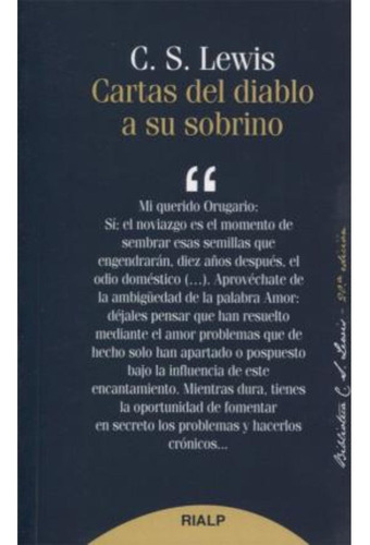 Cartas Del Diablo A Su Sobrino