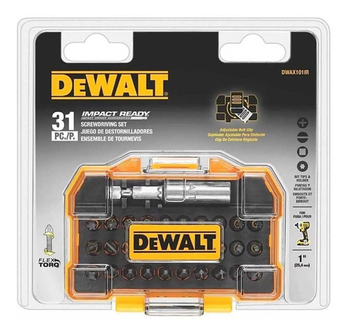 Set 31 Piezas Impact Ready Flextorq Dewalt Dwax101ir