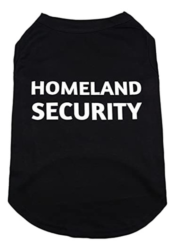 Security Dog Shirts Lightweight Cotton Black Homeland S...