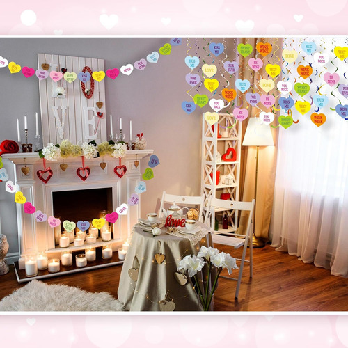 38 Piezas De Decoración Colgante Para El Día De San Valentín